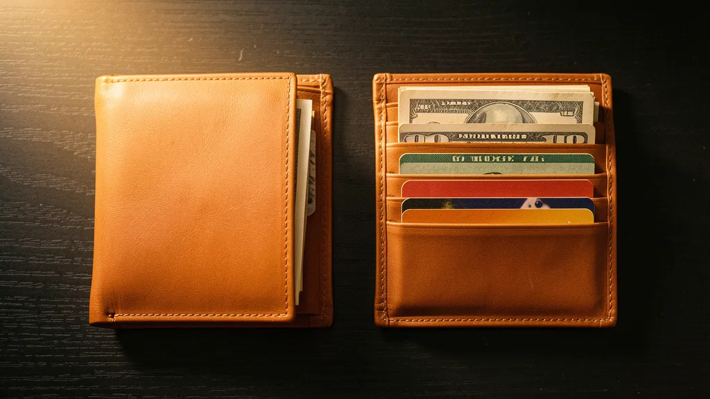 Budget burn rate: one wallet nearly empty, one still full