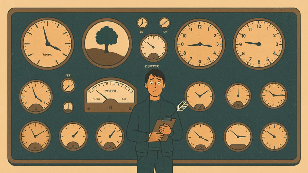 The measurement vacuum: every dial points to the wrong thing